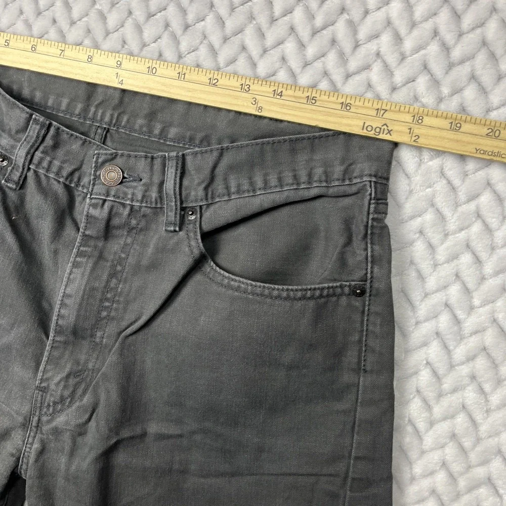 LEVIS 505 Chino Pants Mens 36x32 Gray Regular Straight Leg Jeans White Tab